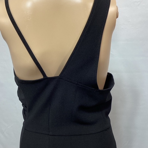 Abercrombie & Fitch MT Black Maxi Dress side slit and two different straps - Picture 5 of 10